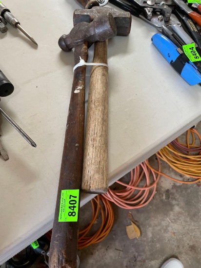 Ball peen hammer and sledge hammer