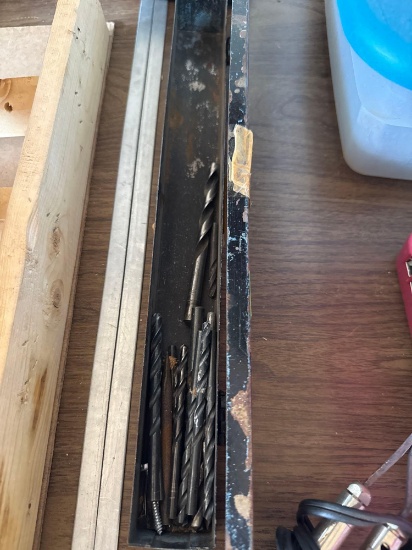 Box with drill bits
