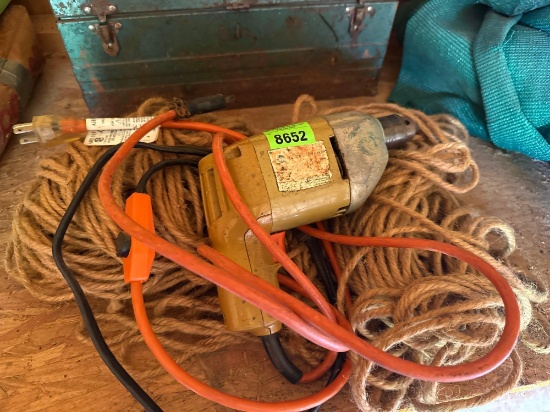 heating gun and string