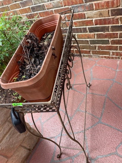 Plant box and stand, lock box not included