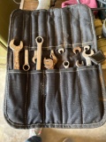 Wrenches in carry case