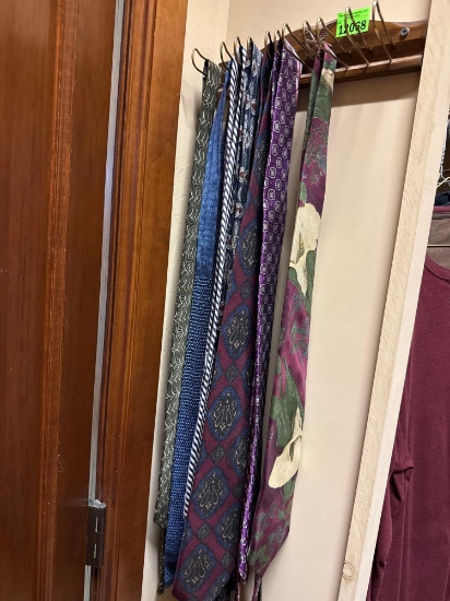mens ties and hanger