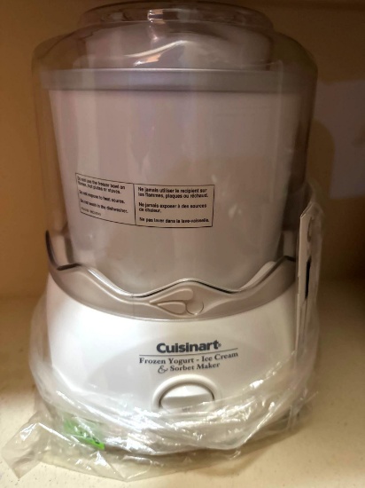 Frozen yogurt, ice cream maker