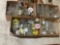 various glass jars