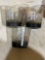vintage black and gray glass tumbler set