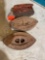 antique irons; iron toy