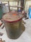 vintage cherry central tin; 3 level corner shelf