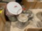 Vintage pots and tea kettle