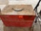 antique metal tool box