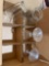Glass jars and wine glasses
