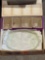 Crystal Serving tray and Glasses