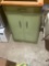 2 Door 1 Drawer wood cabinet Green