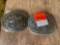 2 Hesston National Finals Rodeo belt buckles