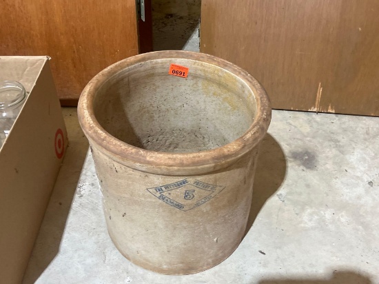 antique Pittsburg pottery crock