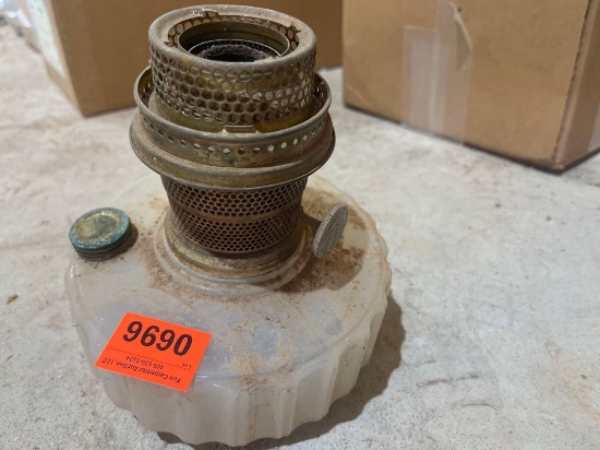 antique oil lamp