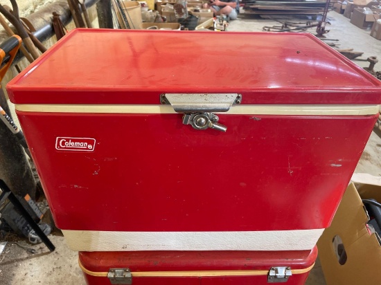 vintage Coleman ice chest