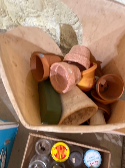 miscellaneous flower pots