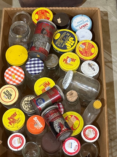 miscellaneous glass jars