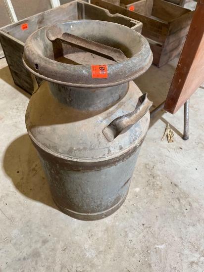 Vintage Galvanized Milk container