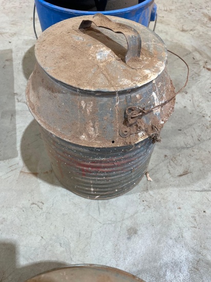 vintage galvanized metal water cooler