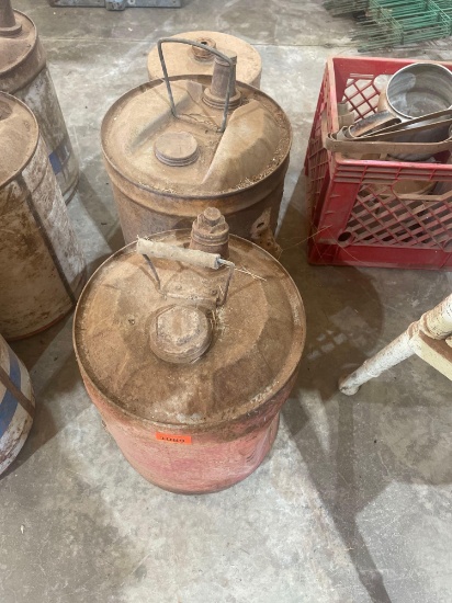 Vintage metal gas can