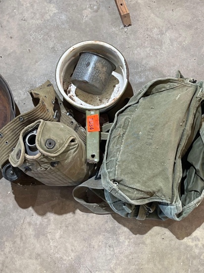 Vintage Army water Canteen and more