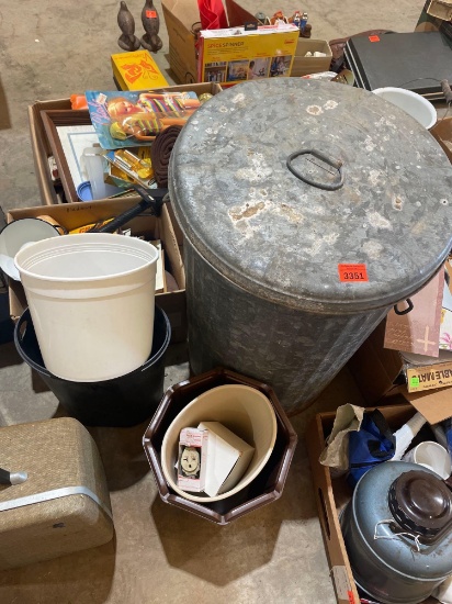 Several trash cans and more