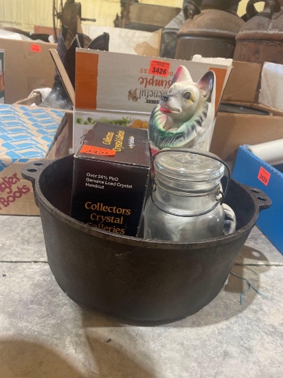 Crystal Candy dish, air tight jar and more