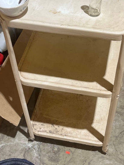 Small 3 tier metal shelf