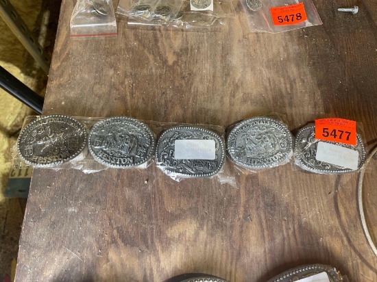 Hesston National Finals Rodeo belt buckles