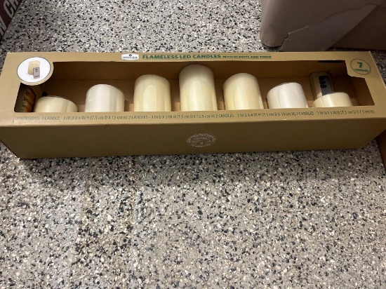 Candles and holder