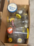 various glass jars