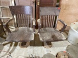 2 Wood Chairs