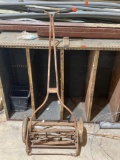vintage hand push reel mower