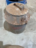 vintage galvanized metal water cooler