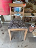 Wood Chair with padded seat