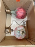 vintage twin strawberry lamps