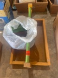Baseball hats, and wood tool box