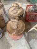Vintage metal gas can