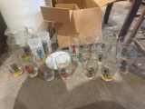 Acee Blue Eagle Fine China plates and glasses