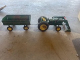 Vintage John Deere tractor childs toy