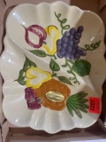 2 Compartment serving tray