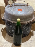 Vintage Pressure cooker and bottle