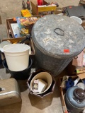 Several trash cans and more