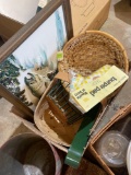 Wicker Basket and fish picture