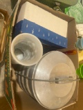 Vase, pot with lid and Nativity set