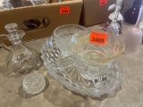 Crystal Oil and Vinegar bottles and more