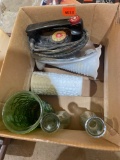 Glass Vases, Vintage iron