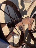 Large wagon wheel