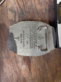 gold and silver belt buckle